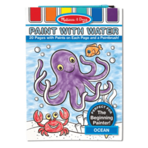 חוברת צביעה עם מים – חיות האוקיינוס מבית מליסה ודאג