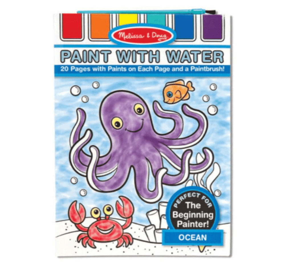 חוברת צביעה עם מים – חיות האוקיינוס מבית מליסה ודאג