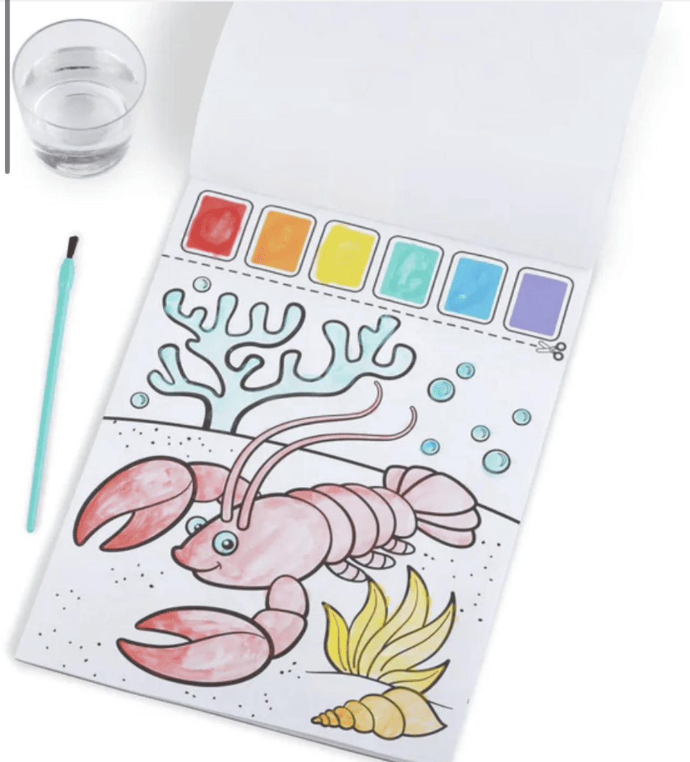 חוברת צביעה עם מים – חיות האוקיינוס מבית מליסה ודאג – תמונה 3