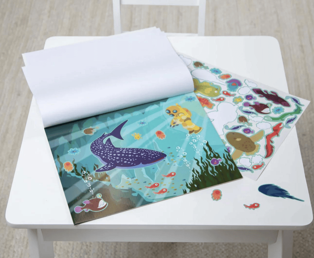 חוברת מדבקות רב-פעמיות: הרפתקה במעמקי הים – תמונה 3