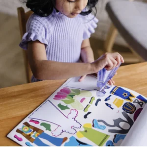 חוברת מדבקות רב פעמיות - הלבשה מבית מליסה ודאג